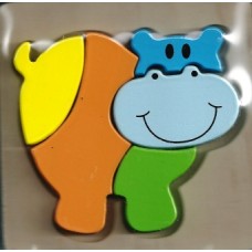 Wooden Block Hippo Puzzle Wooden Block Hippo Puzzle